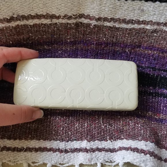 White Coach Sunglasses Case - Picture 7 of 7
